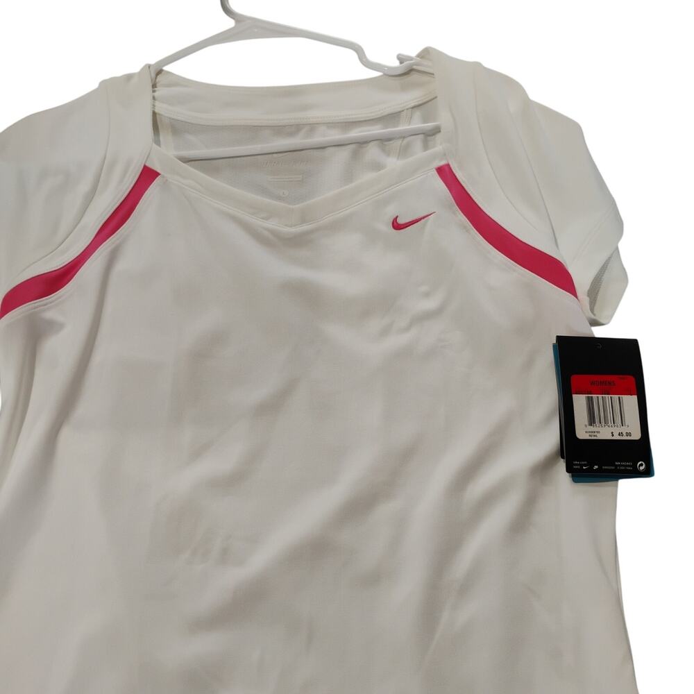 L women's Dri-Fit sports spandex type Nike shirt